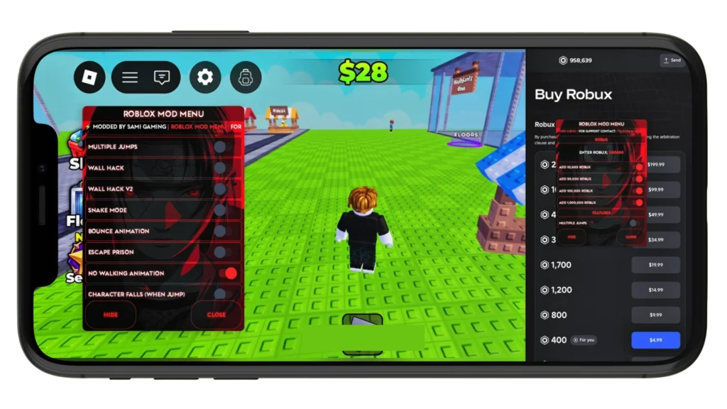 Roblox no walking animation on ios